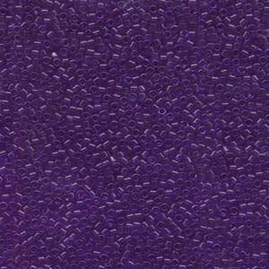 Size 11 Delica Bead, Dyed Transparent Violet (5gms) SKU-DB1315