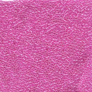 Size 11 Delica Bead, Lined Crystal/Fuchsia (5gms) SKU-DB247