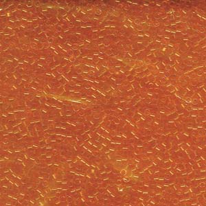 Size 11 Delica Bead, Transparent Orange (5gms) SKU-DB703