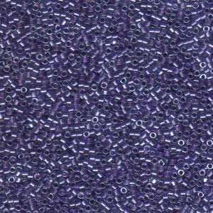Size 11 Delica Bead, Sparkling Purple Lined Crystal (5gms) SKU-DB906