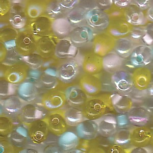 4x3mm Drop Bead Mix, Lemonade (10gms)