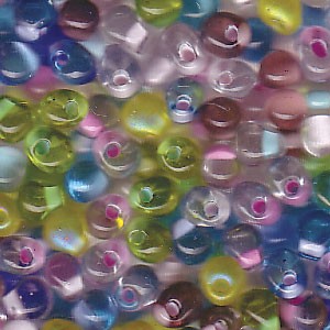 4x3mm Drop Bead Mix, Circus (10gms)