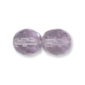 Czech Glass Facet, Amethyst (4, 6 or 8mm)