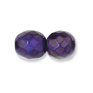Czech Glass Facet, Purple Iris (6 or 8mm)