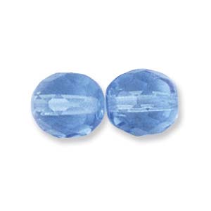 Czech Glass Facet, Light Sapphire (4, 6 or 8mm)