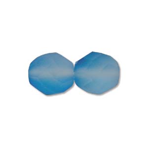 Czech Glass Facet, Tropic Blue Matte (6 or 8mm)