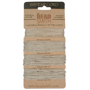 Natural Hemp - 4 Asstorted Thicknesses & Lengths