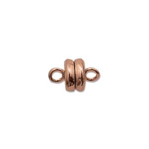 Magnetic Clasp, Copper, Barrel, 6mm (1pc=$3, 5pcs=$12.25)