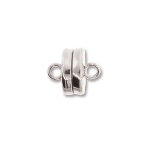 Magnetic Clasp, Silver, Barrel, 8mm (1pc=$6.30, 3pcs=$15)