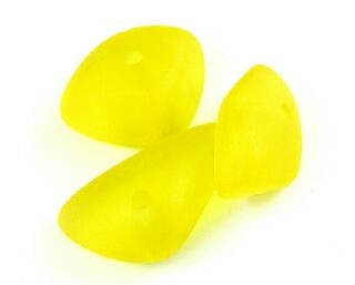 Resin, Chips Large, Opaque Yellow, 11x16mm (20pc)