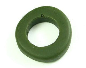 Resin, Donut Irregular, Opaque Khaki, 25mm (10pc)