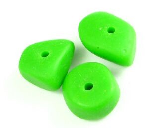 Resin, Chips Large, Opaque Green, 11x16mm (20pc)