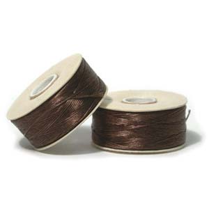 Nymo, Size B, Brown (1 bobbin - 65m)