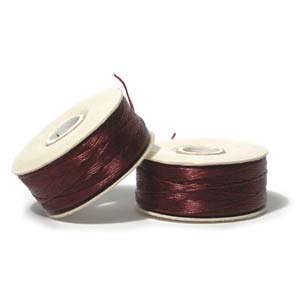 Nymo, Size B, Burgundy (1 bobbin - 65m)