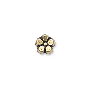 5mm Plastic Metallic Daisy, Gold (10 pcs)