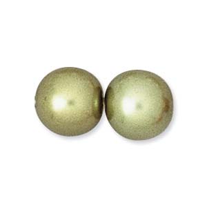 Glass Based Pearl, Olivine (4, 6, 8, 10 or 12mm)