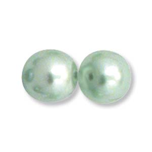 Glass Based Pearl, Chrysolite, 10mm (10 pcs)