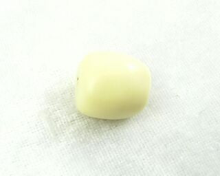 Resin, Barrel Irregular, Beige, 17x15mm (10pc)