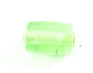 Indian Glass, Plain, Small Barrel, Peridot, 12x9mm (40gms - 24pcs)