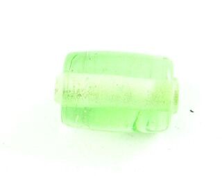 Indian Glass, Plain, Small Barrel, Peridot, 12x9mm (40gms - 24pcs)