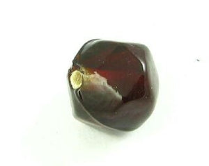 Indian Glass, Plain, Faceted, Reddy Brown, 11mm (40gms - 20pcs)