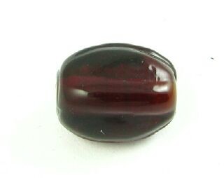 Indian Glass, Plain, Irregular Rectangle, Reddy Brown, 13x8mm (40gms - 25pcs)