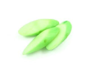 Resin, Chips Sliced, Apple Green, 9x27mm (20pc)