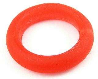 Resin, Donut Circle, Orange, 40mm (10pc)