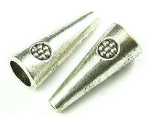 Bead Cap, Ornate, Nickel, 20x8mm (20 pcs)