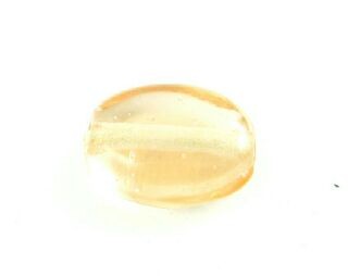 Indian Glass, Plain, Small Oval, Champagne, 12x10mm (40gms - 40pcs)