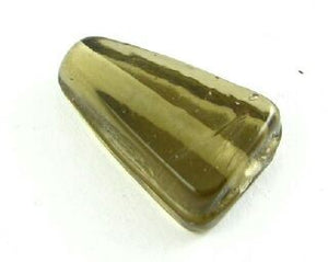 Indian Glass, Plain, Triangle, Grey, 16x11mm (40gms - 24pcs)