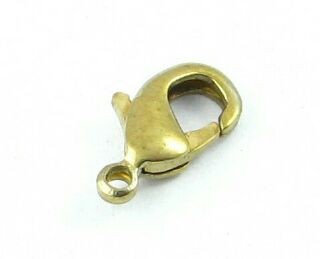 Parrot Clasp, Old Gold, 12x6mm (10 Clasps)