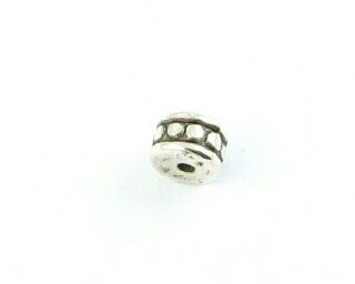 Plastic Metallic, Silver, 4x6mm (20pcs)