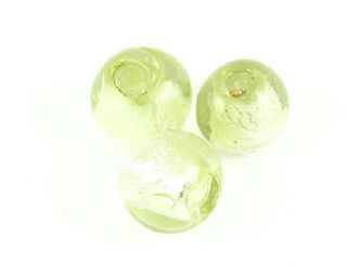 Chinese Foil, Round, Light Olive, 8mm (20pcs)