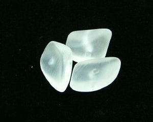 Resin, Chips Large, Frosted Clear, 11x16mm (20pc)