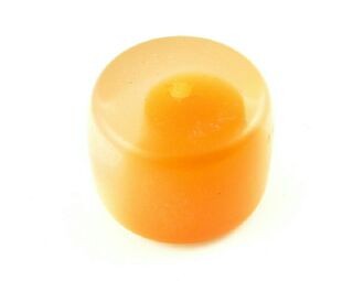 Resin, Two Tone Barrel, Orange, 15x22mm (10pc)