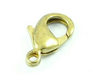 Parrot Clasp, Old Gold, 15x8mm (10 Clasps)