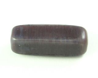 Indonesian Lampwork, Plain, Rectangle, Amethyst, 33x8mm (2pc)