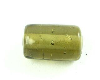 Indian Glass, Plain, Small Barrel, Grey, 12x9mm (40gms - 24pcs)