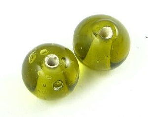 Indian Glass, Plain, Round, Autumn, 8mm (40gms - 40pcs)