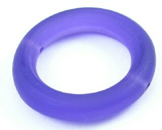 Resin, Donut Circle, Purple, 40mm (10pc)