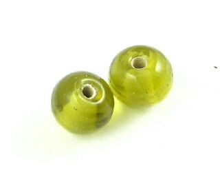 Indian Glass, Plain, Round, Autumn, 6mm (40gms - 80pcs)