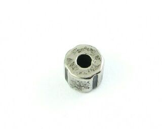 Plastic Metallic, Silver, 7x5mm (20pcs)