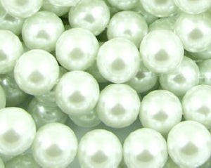 Chinese Glass Based Pearl, Round, White, 12mm (20pcs)