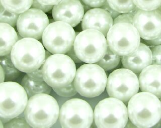 Chinese Glass Based Pearl, Round, White, 10mm (20pcs)