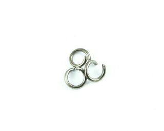 Jump Ring, Black, 4mm, 21ga (5gms/135pcs)