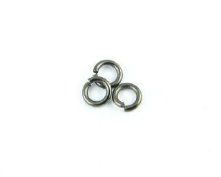 Jump Ring, Black, 4mm, 20ga (5gms/165pcs)