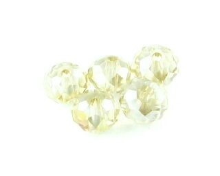 Chinese Crystal, Rondelle, Lustre Champagne, 4x6mm (20 pcs)