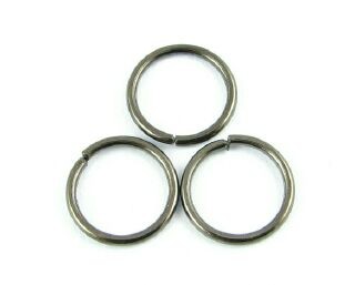 Jump Ring, Black, 10mm, 18ga (5gms/25pcs)