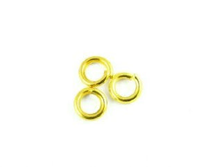 Jump Ring, Gold, 5mm, 18ga (5gms/70pcs)